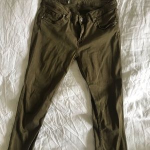 Zara skinny jeans with ankle zipper